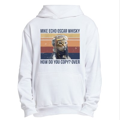 Cat Mike Echo Oscar Whisky How Do You Copy Over Vintage Urban Pullover Hoodie