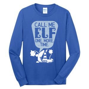 Call Me Elf Lover Dwarf Elves Holidays Christmas Funny Gift Tall Long Sleeve T-Shirt