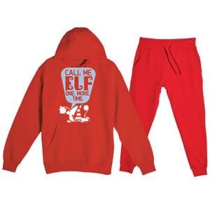 Call Me Elf Lover Dwarf Elves Holidays Christmas Funny Gift Premium Hooded Sweatsuit Set