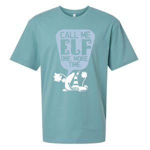 Call Me Elf Lover Dwarf Elves Holidays Christmas Funny Gift Sueded Cloud Jersey T-Shirt