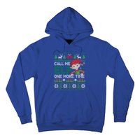 Call Me Elf One More Time Funny Bad Elf Christmas Ugly Xmas Meaningful Gift Hoodie