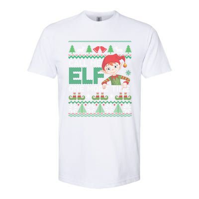 Call Me Elf One More Time Funny Bad Elf Christmas Ugly Xmas Meaningful Gift Softstyle CVC T-Shirt