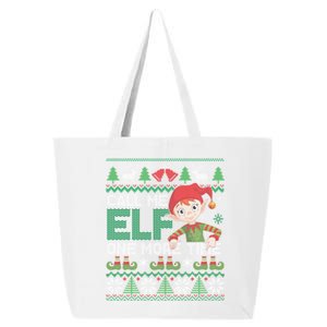 Call Me Elf One More Time Funny Bad Elf Christmas Ugly Xmas Meaningful Gift 25L Jumbo Tote