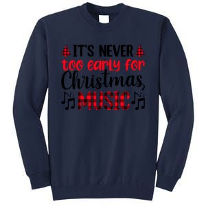 Christmas Music Enthusiast Graphic Tall Sweatshirt