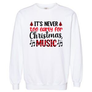 Christmas Music Enthusiast Graphic Garment-Dyed Sweatshirt