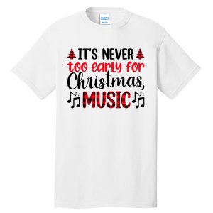 Christmas Music Enthusiast Graphic Tall T-Shirt