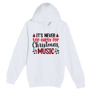 Christmas Music Enthusiast Graphic Premium Pullover Hoodie