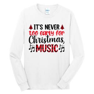 Christmas Music Enthusiast Graphic Tall Long Sleeve T-Shirt