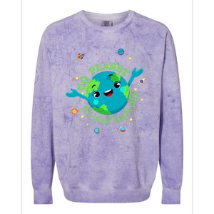 Cute Mother Earth Day Save Our Planet Colorblast Crewneck Sweatshirt