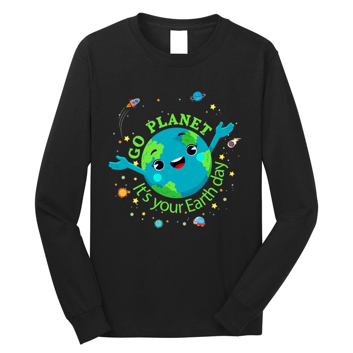 Cute Mother Earth Day Save Our Planet Long Sleeve Shirt