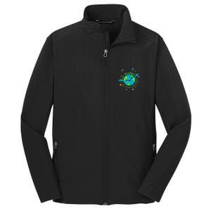 Cute Mother Earth Day Save Our Planet Core Soft Shell Jacket