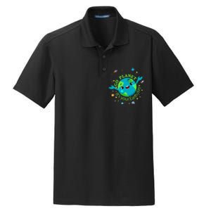 Cute Mother Earth Day Save Our Planet Dry Zone Grid Polo