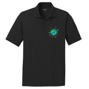 Cute Mother Earth Day Save Our Planet PosiCharge RacerMesh Polo