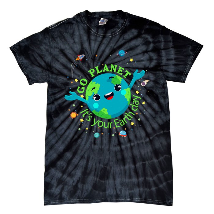 Cute Mother Earth Day Save Our Planet Tie-Dye T-Shirt