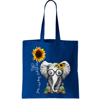 Cute Mama Elephant With Sunflower Gift You Are My Sunshine Gift Bag