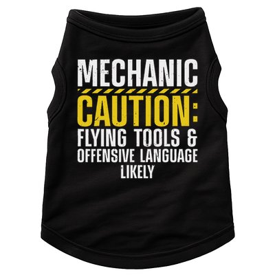 Cool Mechanic For Men Drag Race Automobile Garage Enthusiast Doggie Tank