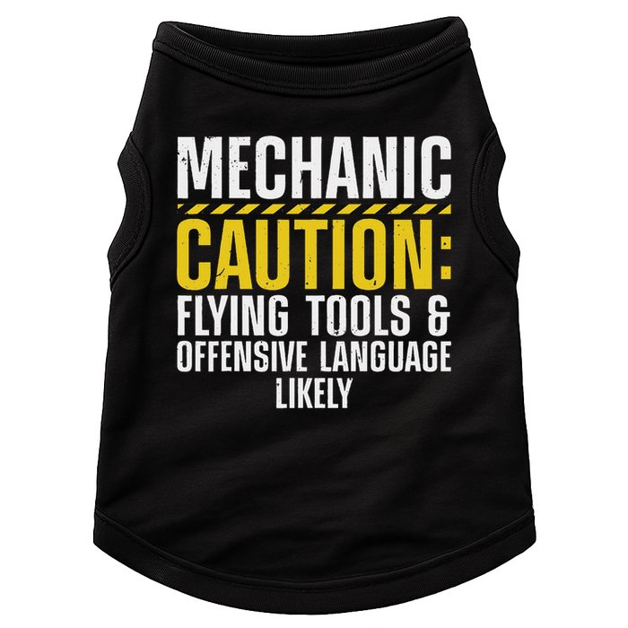 Cool Mechanic For Men Drag Race Automobile Garage Enthusiast Doggie Tank