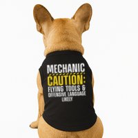 Cool Mechanic For Men Drag Race Automobile Garage Enthusiast Doggie Tank