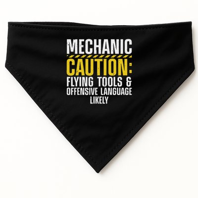 Cool Mechanic For Men Drag Race Automobile Garage Enthusiast USA-Made Doggie Bandana