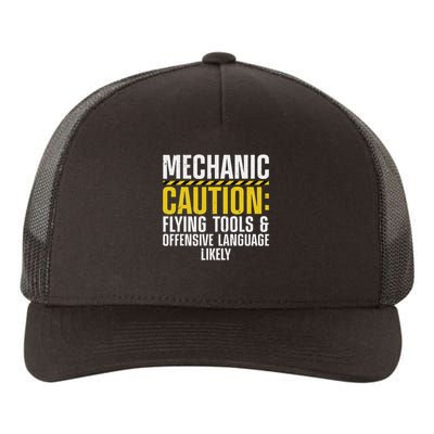 Cool Mechanic For Men Drag Race Automobile Garage Enthusiast Yupoong Adult 5-Panel Trucker Hat