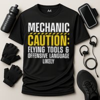 Cool Mechanic For Men Drag Race Automobile Garage Enthusiast Performance Shirt
