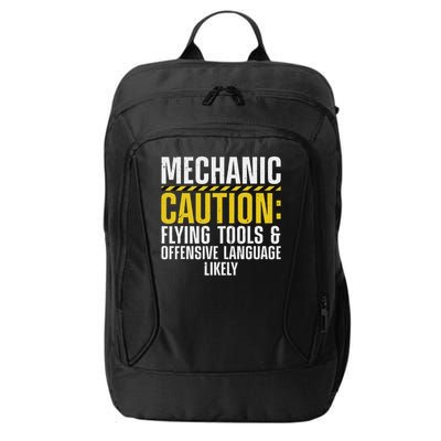 Cool Mechanic For Men Drag Race Automobile Garage Enthusiast City Backpack
