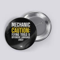 Cool Mechanic For Men Drag Race Automobile Garage Enthusiast Button