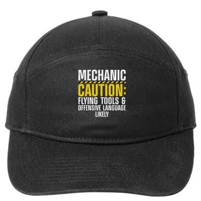 Cool Mechanic For Men Drag Race Automobile Garage Enthusiast 7-Panel Snapback Hat