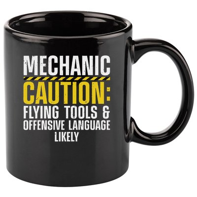 Cool Mechanic For Men Drag Race Automobile Garage Enthusiast 11oz C Handle Ceramic Mug