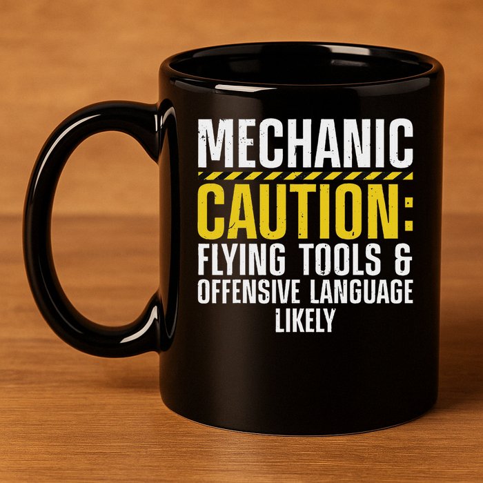 Cool Mechanic For Men Drag Race Automobile Garage Enthusiast 11oz C Handle Ceramic Mug
