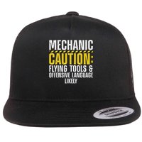 Cool Mechanic For Men Drag Race Automobile Garage Enthusiast Flat Bill Trucker Hat