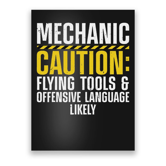 Cool Mechanic For Men Drag Race Automobile Garage Enthusiast Poster
