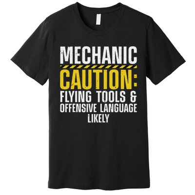 Cool Mechanic For Men Drag Race Automobile Garage Enthusiast Premium T-Shirt