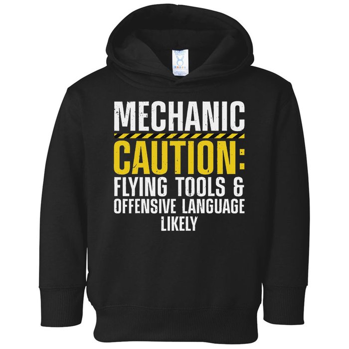 Cool Mechanic For Men Drag Race Automobile Garage Enthusiast Toddler Hoodie