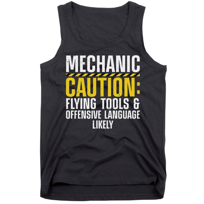 Cool Mechanic For Men Drag Race Automobile Garage Enthusiast Tank Top