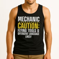 Cool Mechanic For Men Drag Race Automobile Garage Enthusiast Tank Top