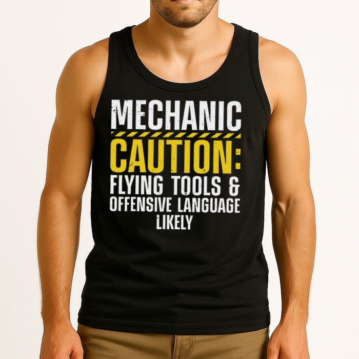 Cool Mechanic For Men Drag Race Automobile Garage Enthusiast Tank Top
