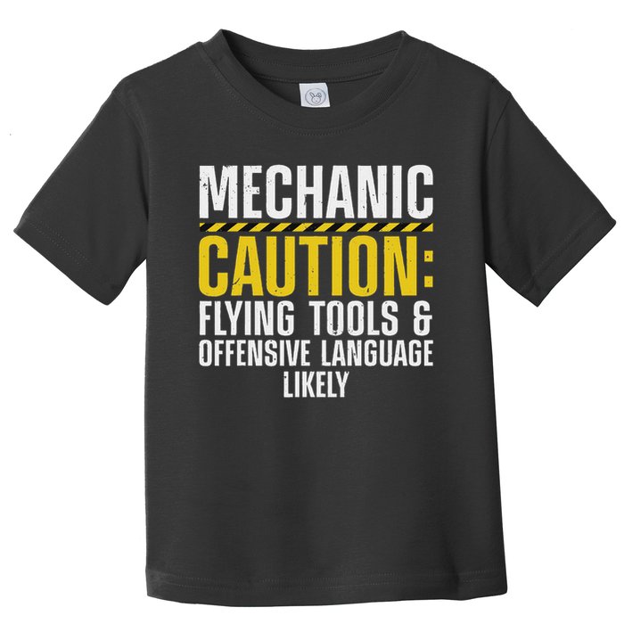 Cool Mechanic For Men Drag Race Automobile Garage Enthusiast Toddler T-Shirt
