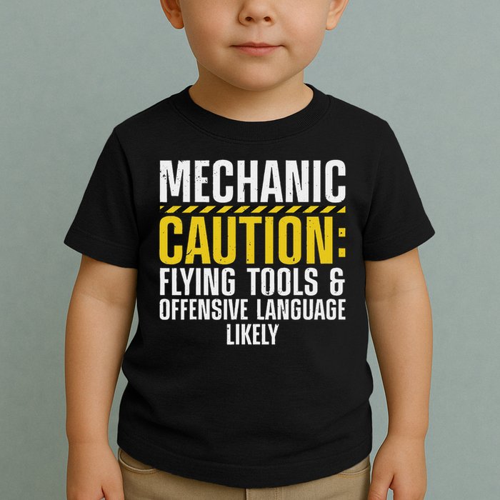 Cool Mechanic For Men Drag Race Automobile Garage Enthusiast Toddler T-Shirt