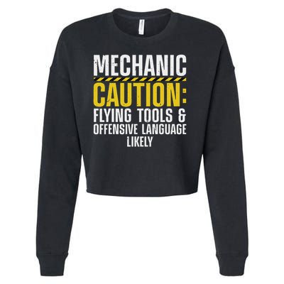 Cool Mechanic For Men Drag Race Automobile Garage Enthusiast Cropped Pullover Crew