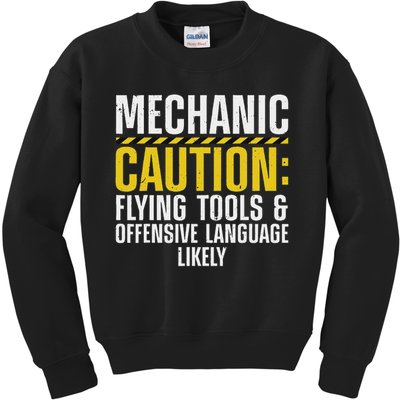 Cool Mechanic For Men Drag Race Automobile Garage Enthusiast Kids Sweatshirt