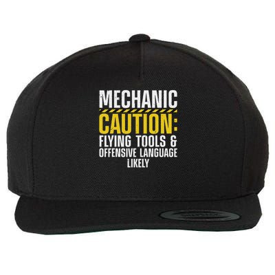 Cool Mechanic For Men Drag Race Automobile Garage Enthusiast Wool Snapback Cap