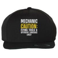 Cool Mechanic For Men Drag Race Automobile Garage Enthusiast Wool Snapback Cap