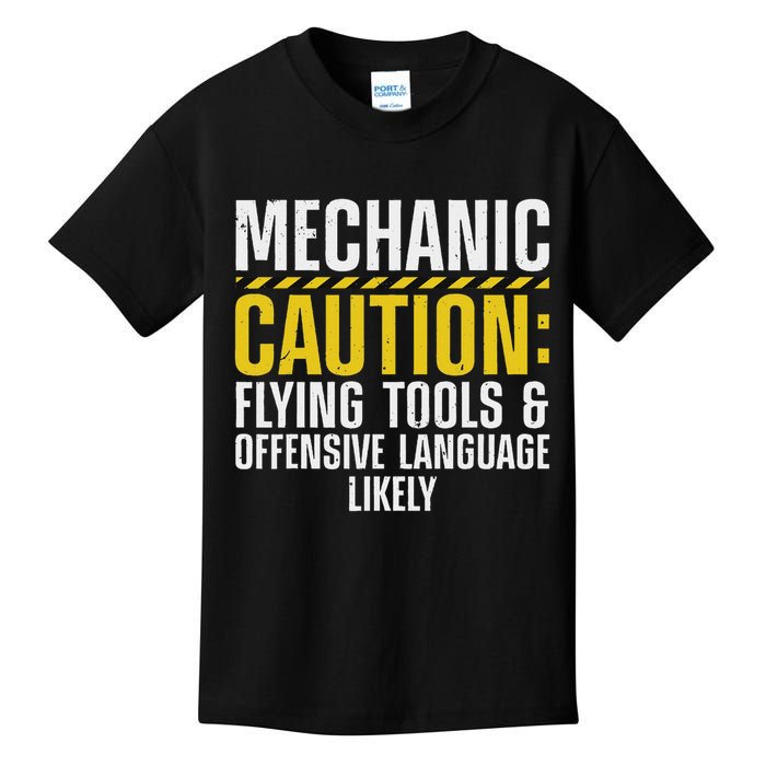 Cool Mechanic For Men Drag Race Automobile Garage Enthusiast Kids T-Shirt