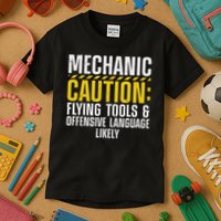 Cool Mechanic For Men Drag Race Automobile Garage Enthusiast Kids T-Shirt
