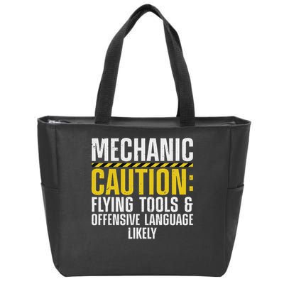 Cool Mechanic For Men Drag Race Automobile Garage Enthusiast Zip Tote Bag