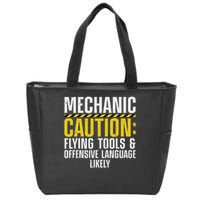 Cool Mechanic For Men Drag Race Automobile Garage Enthusiast Zip Tote Bag