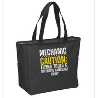 Cool Mechanic For Men Drag Race Automobile Garage Enthusiast Zip Tote Bag