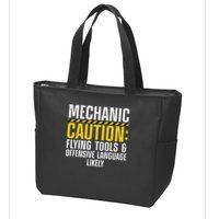 Cool Mechanic For Men Drag Race Automobile Garage Enthusiast Zip Tote Bag