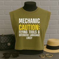 Cool Mechanic For Men Drag Race Automobile Garage Enthusiast Garment-Dyed Women's Muscle Tee